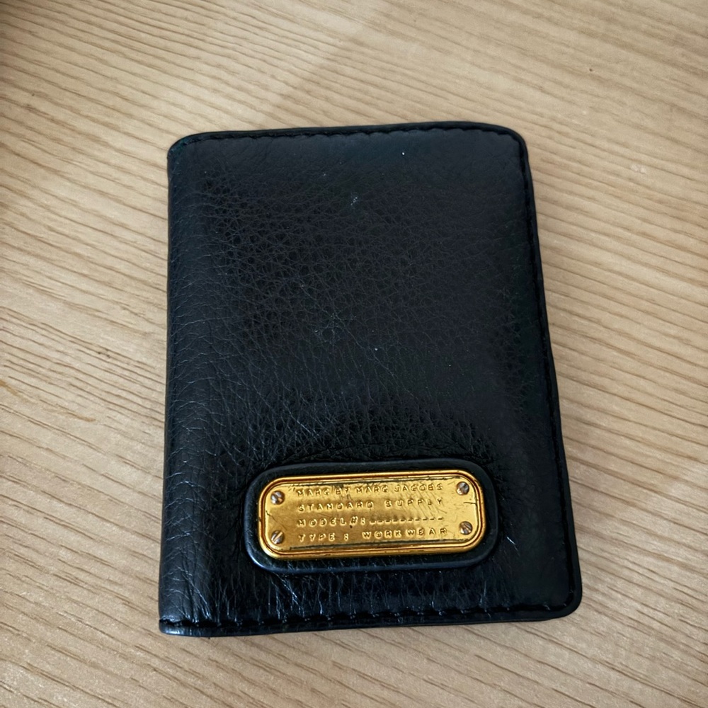 Marc Jacobs Wallet Black Leather